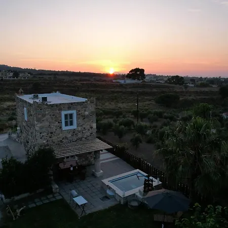 Traditional Kos Villa With Swimming Pool, Lawn Yard And Bbq Extérieur photo